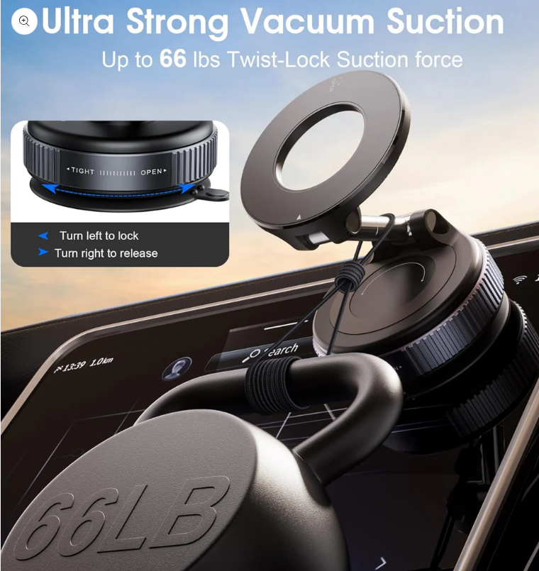 360° Magnetic Suction Phone Mount - The Ultimate Hands-Free Holder