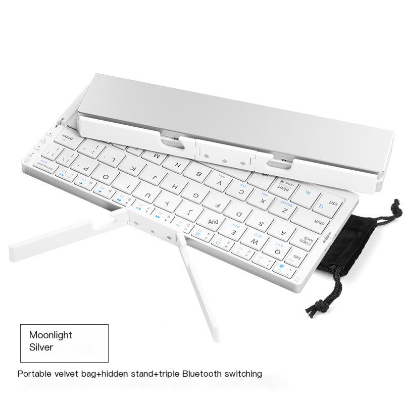 BOW Foldable Bluetooth Keyboard – Ultra-Portable Wireless Keyboard for Mobile, Tablet & Laptop (Rechargeable)