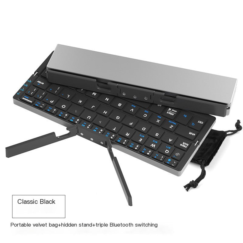 BOW Foldable Bluetooth Keyboard – Ultra-Portable Wireless Keyboard for Mobile, Tablet & Laptop (Rechargeable)